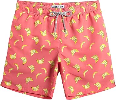 Mens Oversized Swim Trunks Quick Dry Swim Shorts with Mesh Lining Funny Swimwear Bathing Suits 7inch