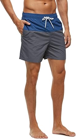 Men's Swim Trunks Quick Dry Beach Shorts with Pockets